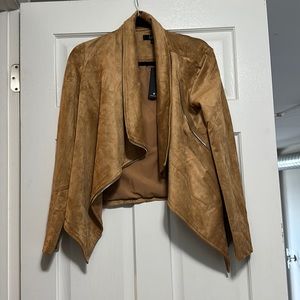 Faux sued jacket, size small